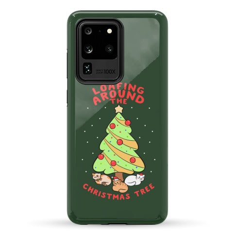 Loafing Around The Christmas Tree Phone Case